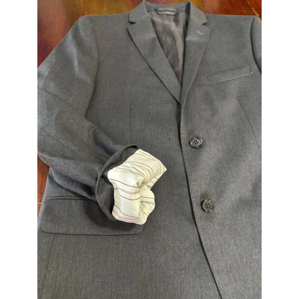Lauren Ralph Lauren Mens Blazer 20R Charcoal Grey 2-Button Sport Coat Jacket